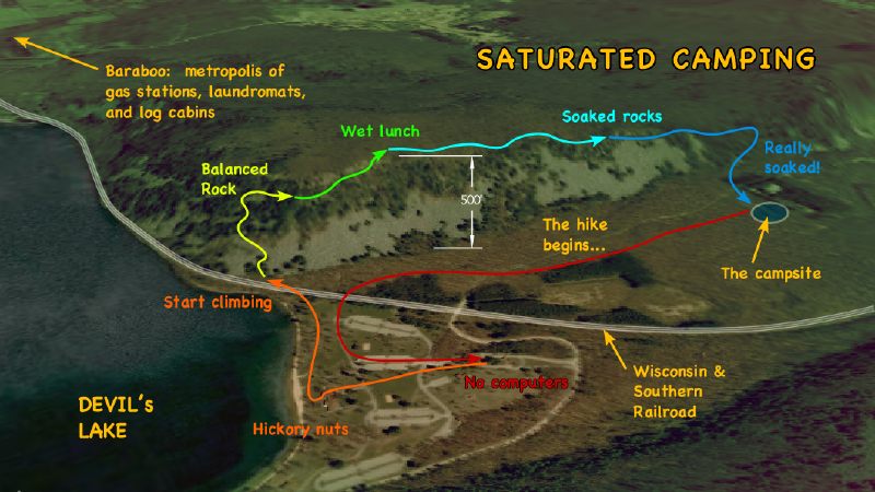 Map of Devil's Lake