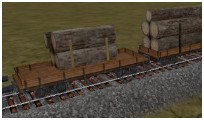 Pulpwood Flatcar B era